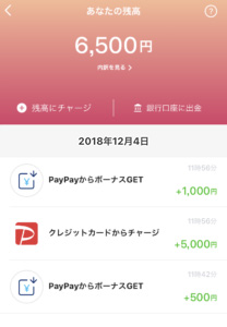 PayPay登録時1500円